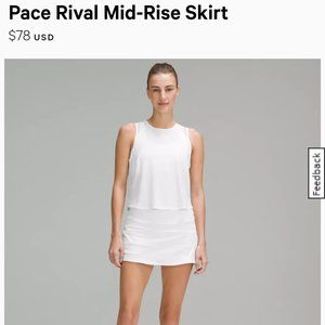 Lululemon skort sz 4